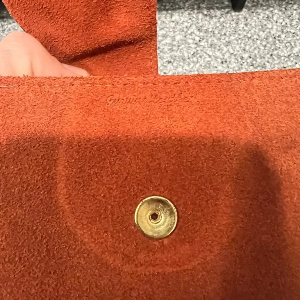 Brown Leather Wallet With Decorative Large Indian Penny Decor